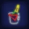 Wine in Ice Bucket Neon Sign - Webcam Covers Now