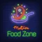Midtown Food Zone Neon Sign - Webcam Covers Now