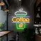 Coffee Neon Sign - Webcam Covers Now