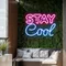 Stay Cool Neon Sign - Webcam Covers Now