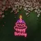 Happy Birthday Wishes Neon Sign - Webcam Covers Now