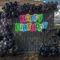 Colorful Happy Birthday Neon Sign - Webcam Covers Now