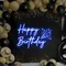 Happy Birthday Cheers Neon Sign - Webcam Covers Now