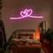 Infinity Heart Pink Neon Sign - Webcam Covers Now