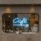 Cafe Window Neon Sign - Webcam Covers Now