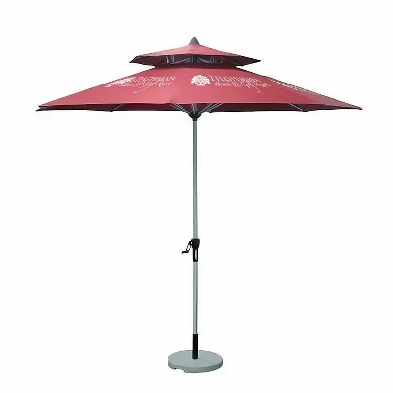 Wood Market Umbrella - 9 ft - Webcam Covers Now