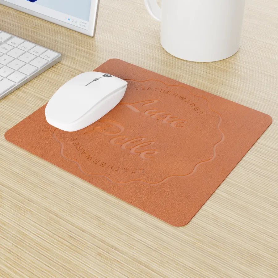 Custom Leather Mouse Pad - Webcam Covers Now