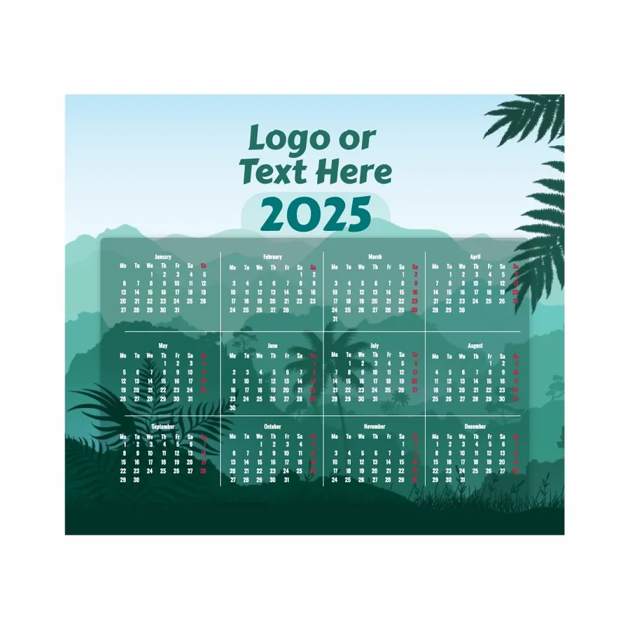 Nature Mouse Pad with Calendar - Webcam Covers Now