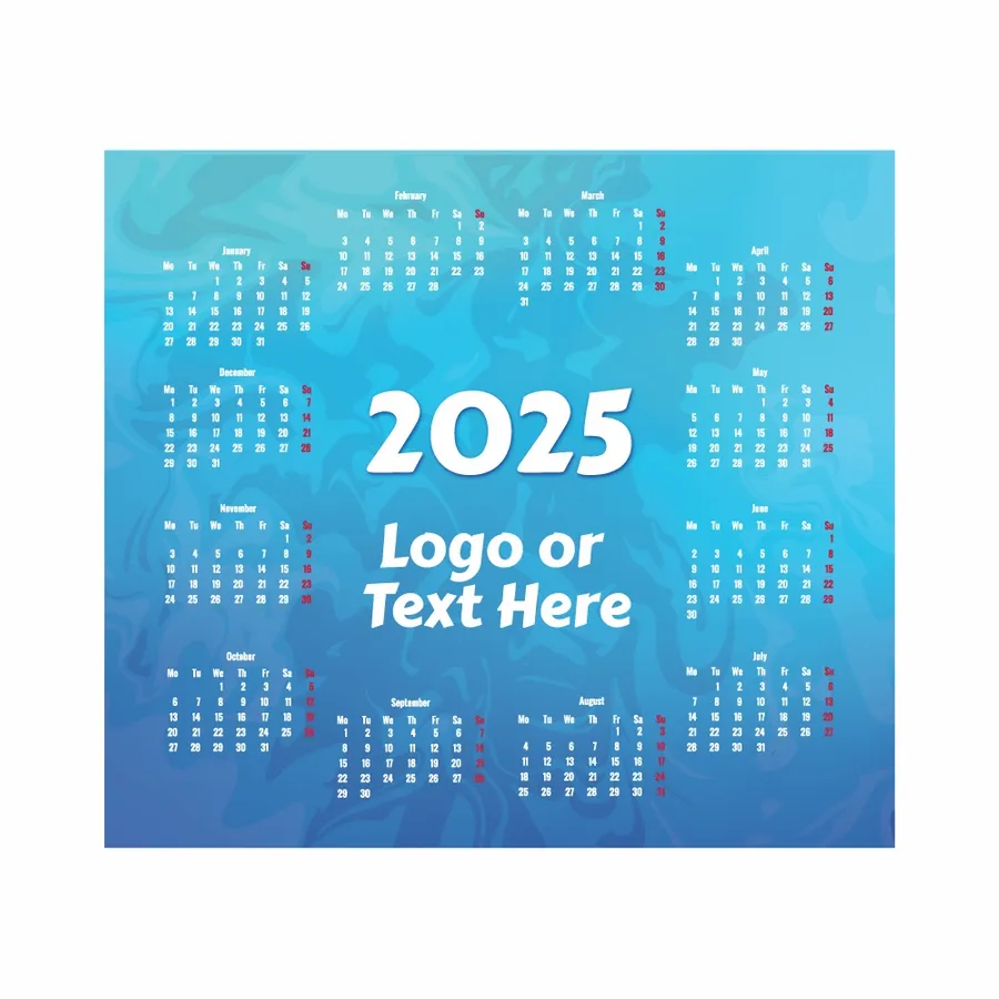 Light Blue Calendar Mouse Pad - Webcam Covers Now