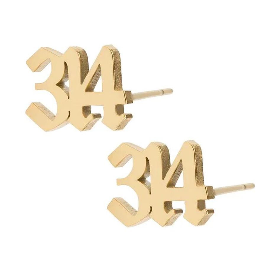 Die Struck Metal Earrings - Webcam Covers Now