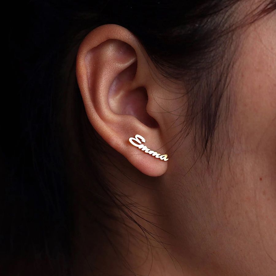 Die Struck Metal Earrings - Webcam Covers Now