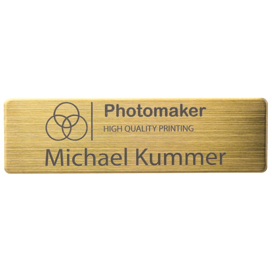 Engraved Metal Name Badges - Webcam Covers Now