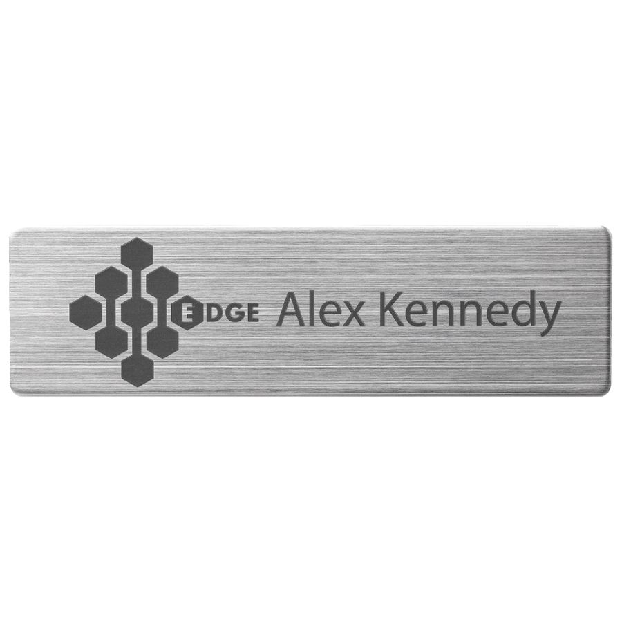 Engraved Metal Name Badges - Webcam Covers Now