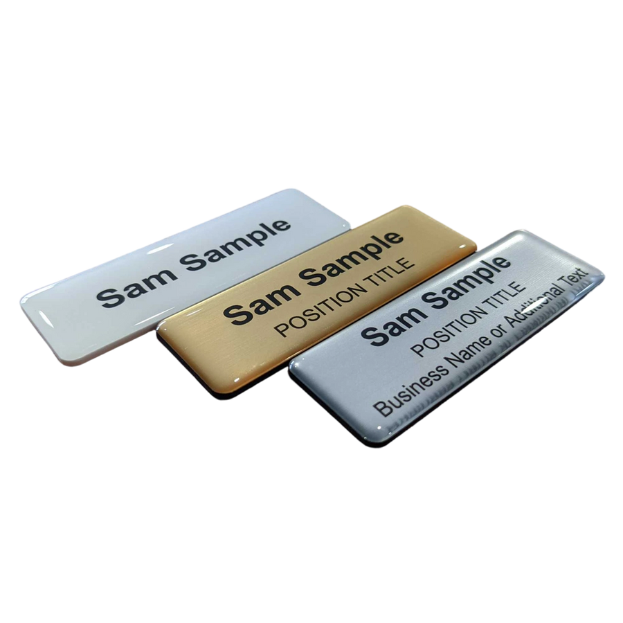 Epoxy Dome Name Badges - Webcam Covers Now