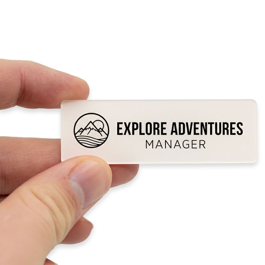 Acrylic Name Badges - Webcam Covers Now