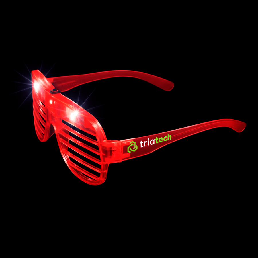Light-Up LED Slotted Glasses - Webcam Covers Now