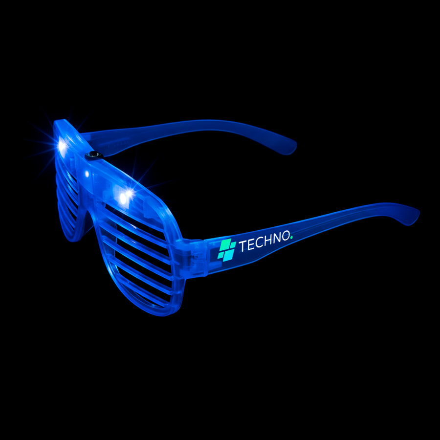 Light-Up LED Slotted Glasses - Webcam Covers Now