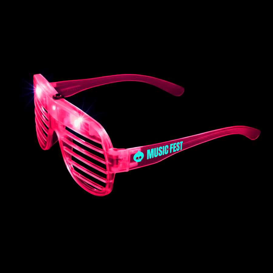 Light-Up LED Slotted Glasses - Webcam Covers Now