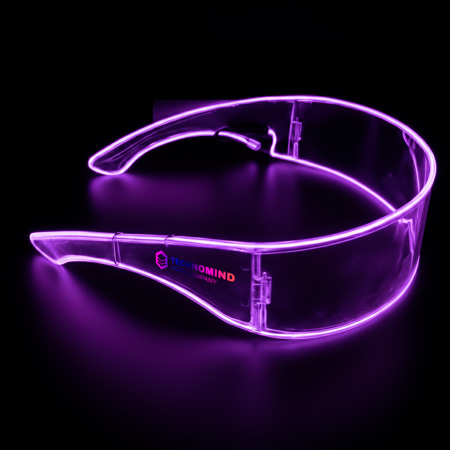 Light Up Cyber Glasses - Webcam Covers Now