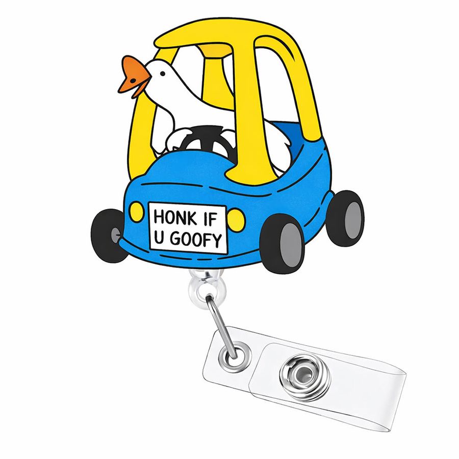 Custom Shape Acrylic Badge Reel - Webcam Covers Now