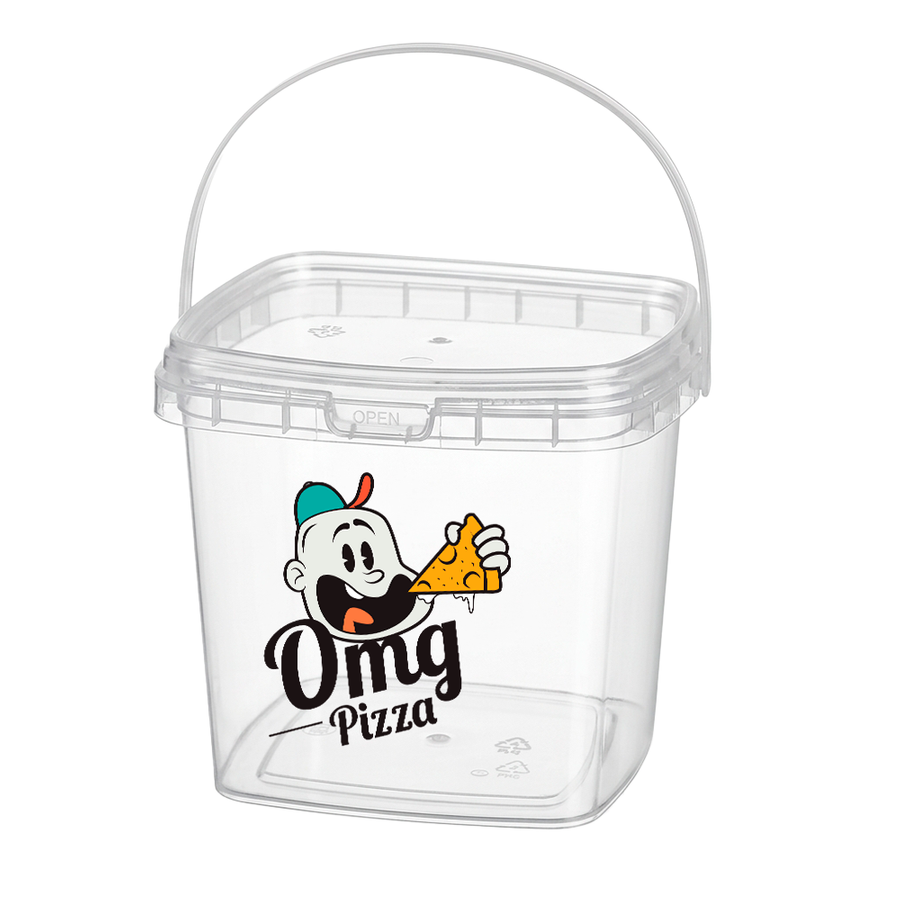 Square Transparent Drink Buckets - Webcam Covers Now