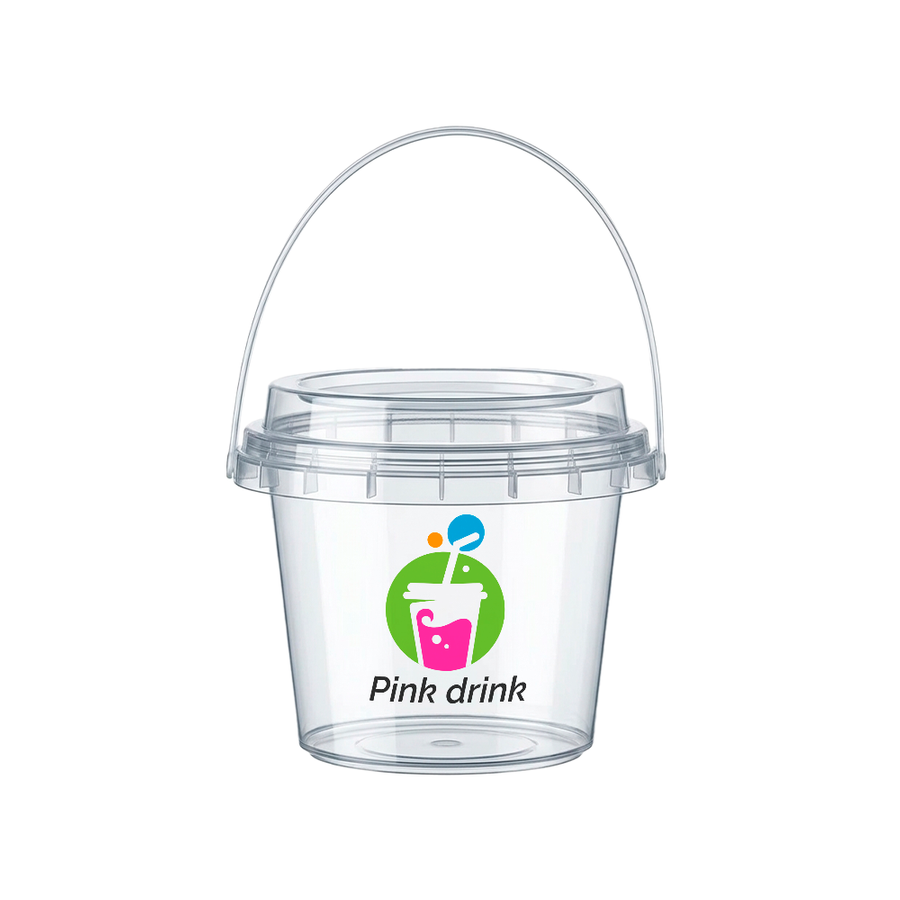 Premium Transparent Drink Buckets - Webcam Covers Now