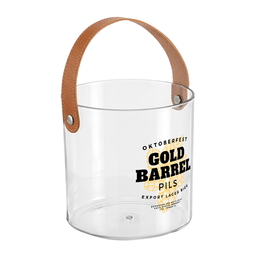 Leather-Strap Clear Drink Buckets - Webcam Covers Now