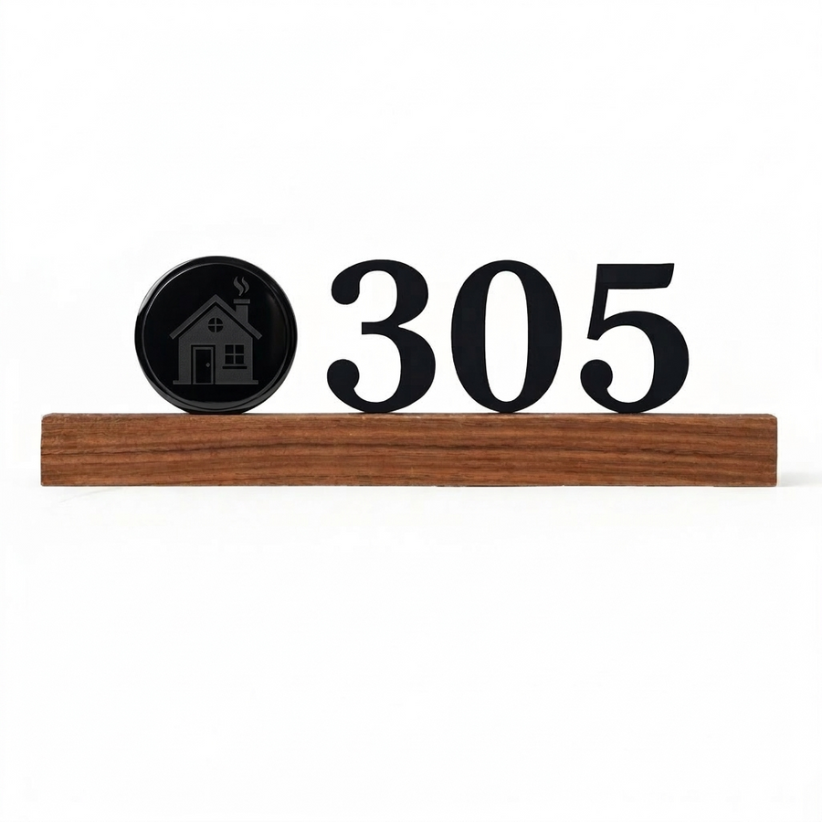 3D Wooden Door Signs - Webcam Covers Now