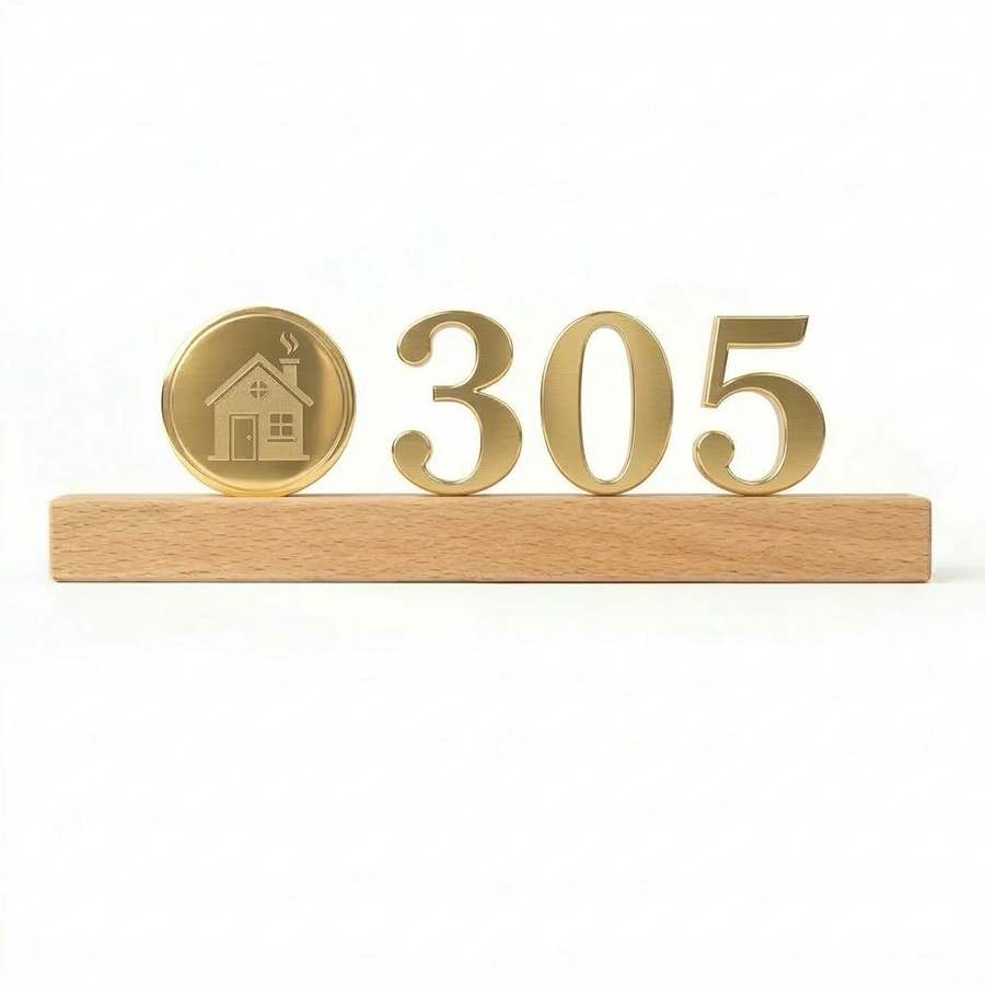 3D Wooden Door Signs - Webcam Covers Now