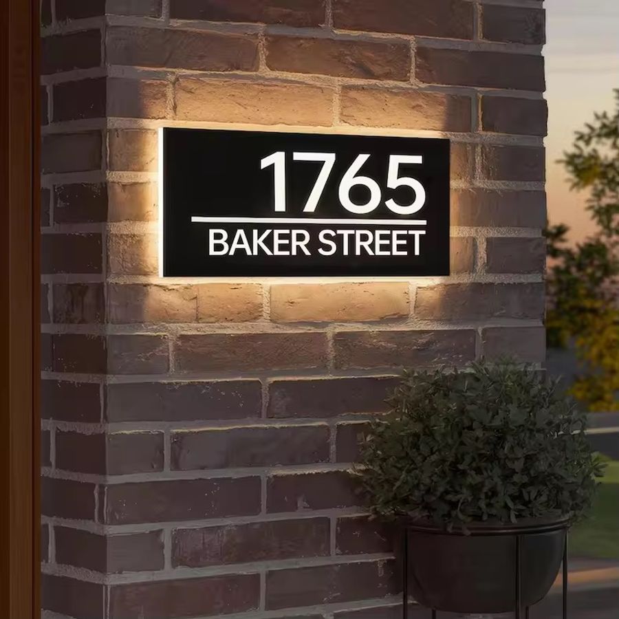 Backlit House Signs - Webcam Covers Now