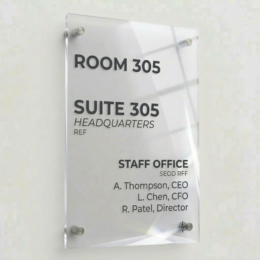 Colorful Acrylic Door Signs - Webcam Covers Now