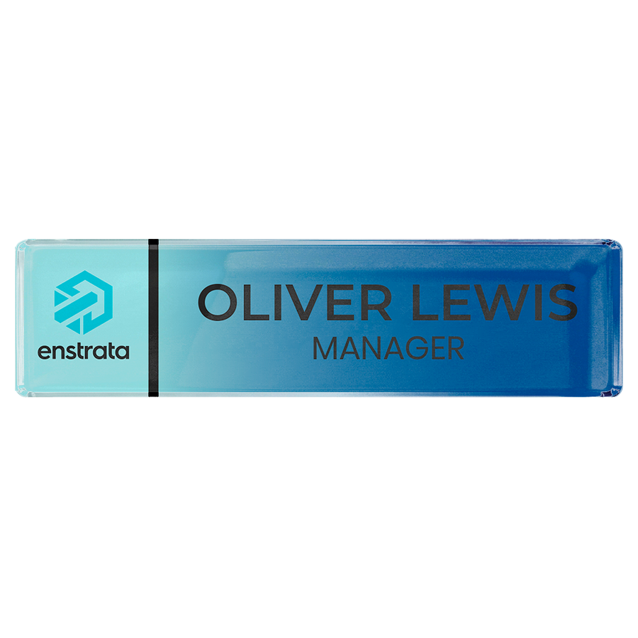 Acrylic Desktop Name Badges - Webcam Covers Now