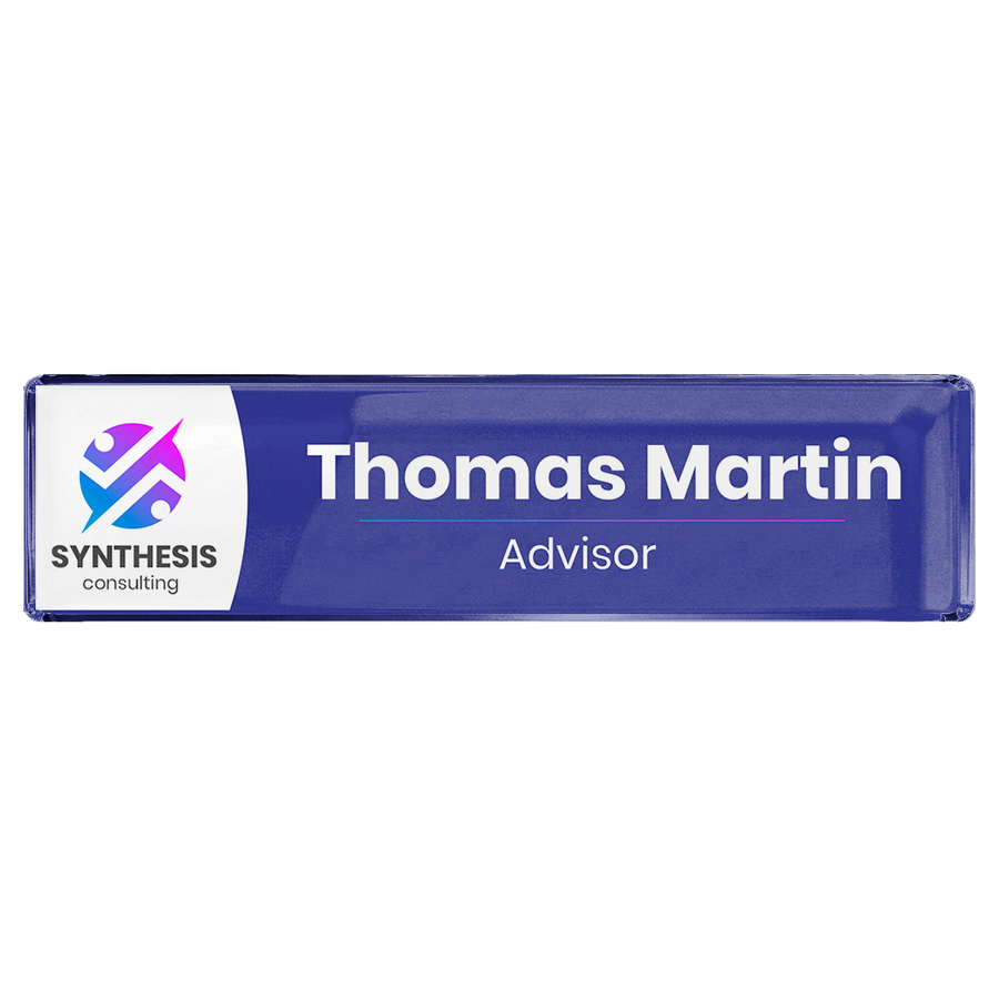 Acrylic Desktop Name Badges - Webcam Covers Now