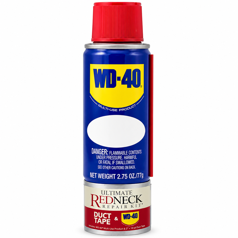 Ultimate Redneck Repair Kits, WD-40 2.75 oz Handy Cans and 6 yards of Duct Tapes - Webcam Covers Now