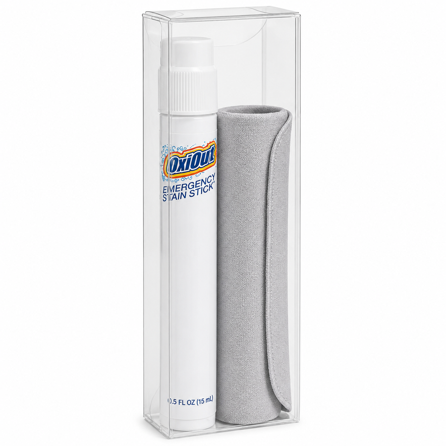 OxiOut Emergency Stain Stick Travel Kits with Premium Microfiber Cloths - Webcam Covers Now