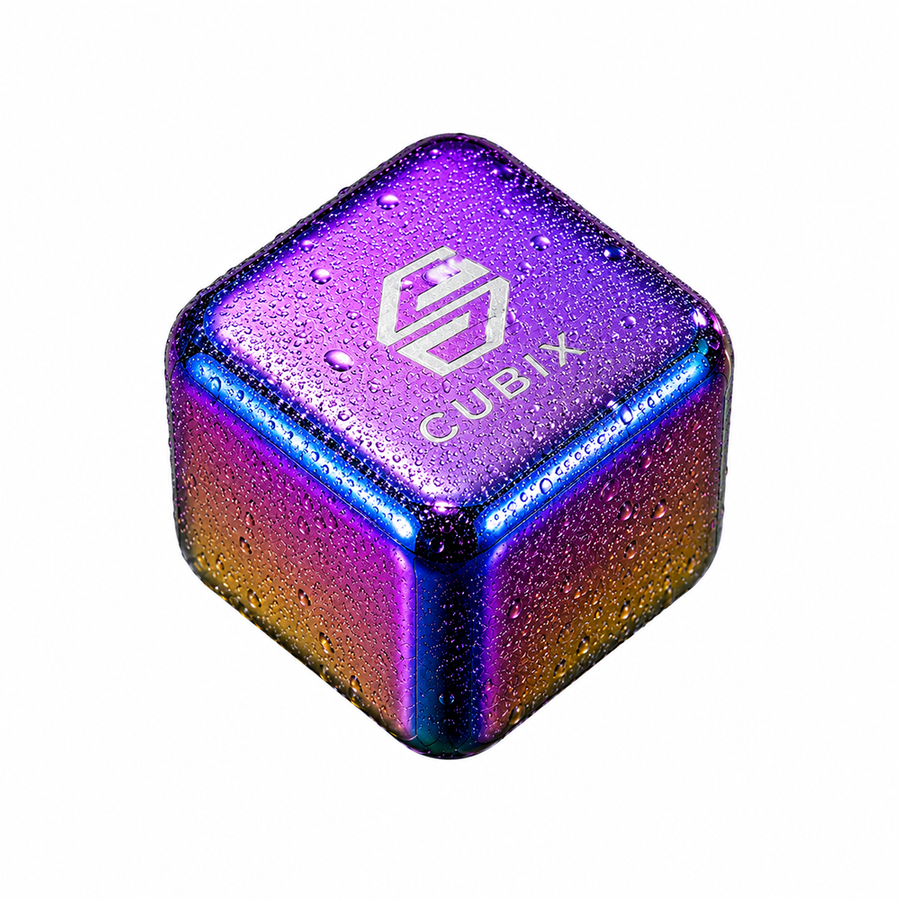 Rainbow Stainless Steel Ice Cubes - Webcam Covers Now