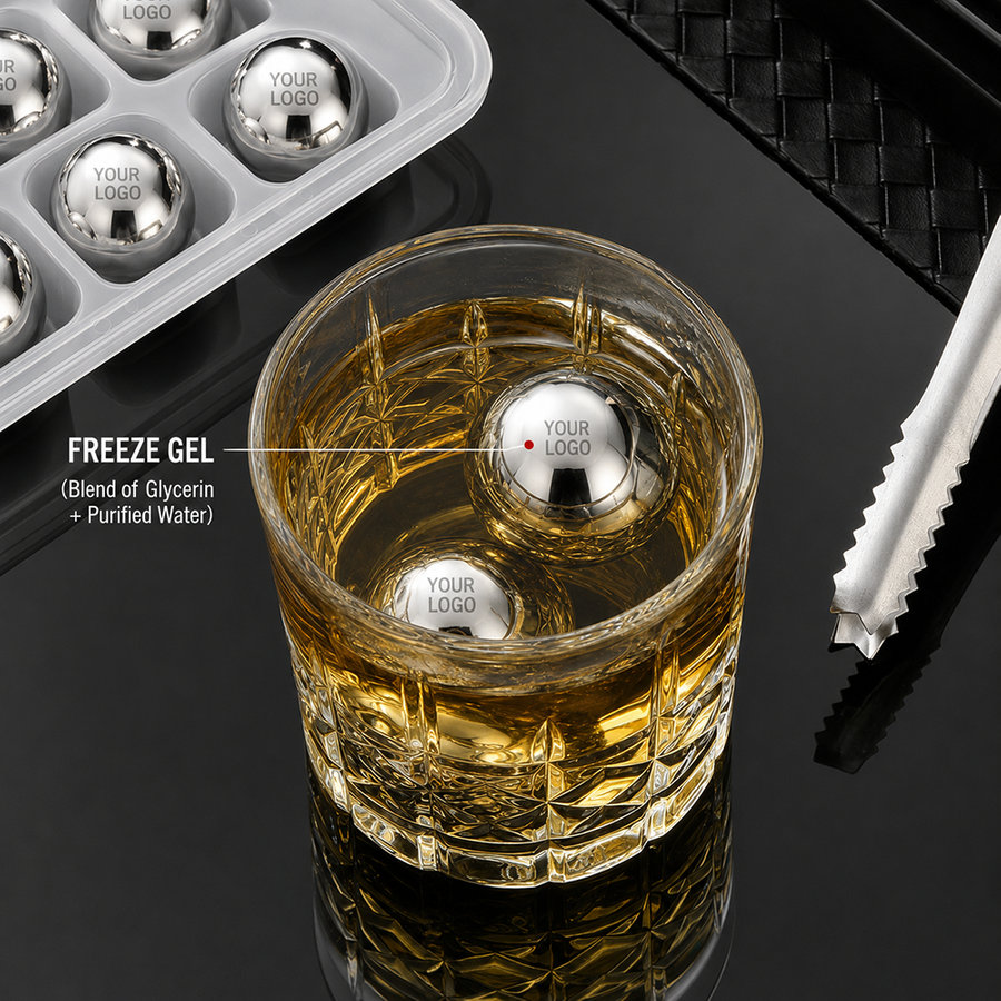 Soccer Ball Stainless Steel Ice Cubes - Webcam Covers Now