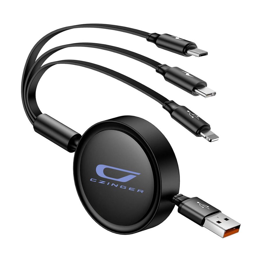 Soft Silicone 3-in-1 Charging Cables - Webcam Covers Now