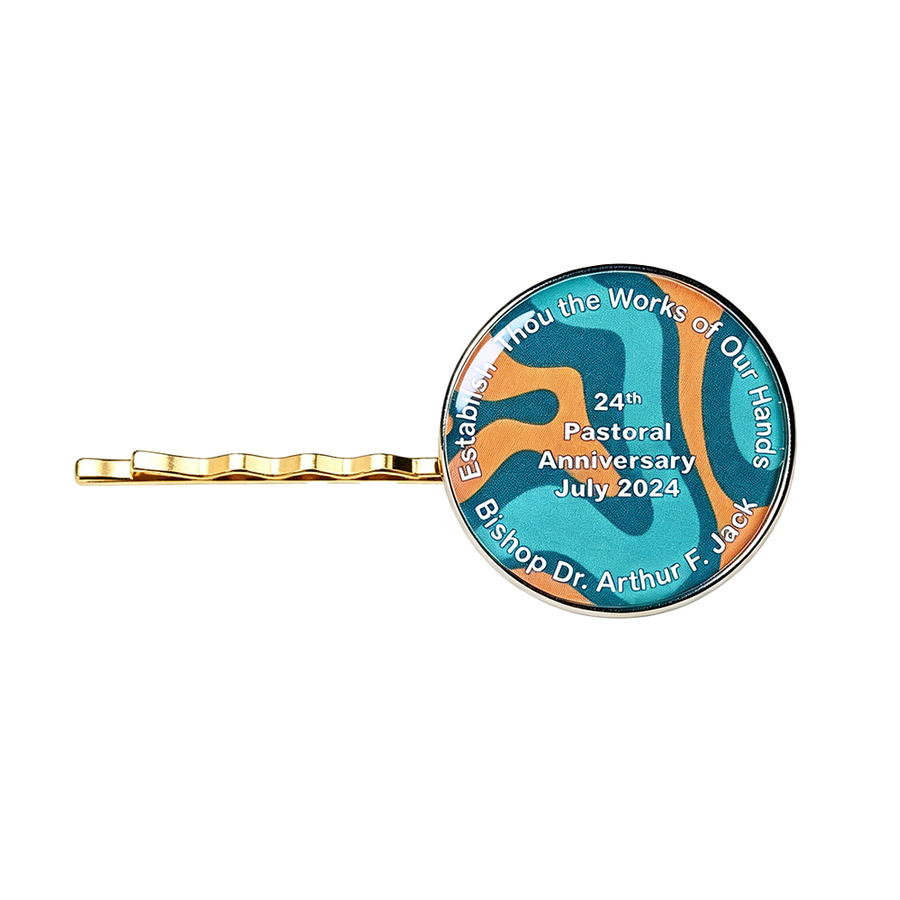 Epoxy Dome Metal Hair Clips - Webcam Covers Now