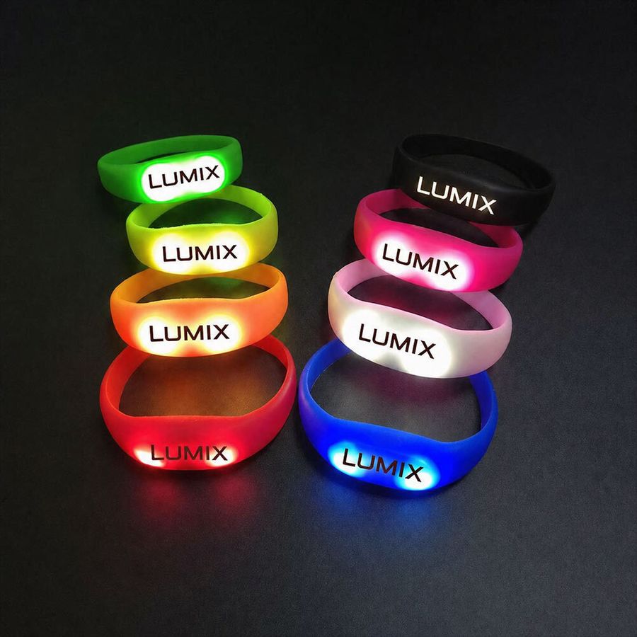 Light Up Silicone Wristbands - Webcam Covers Now