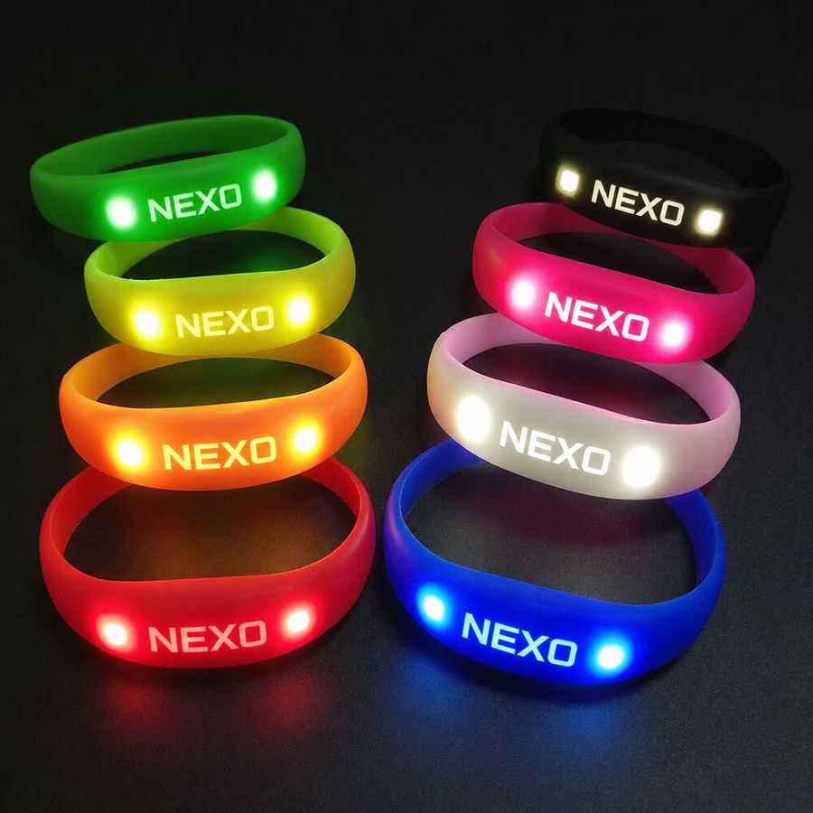 Light Up Silicone Wristbands - Webcam Covers Now