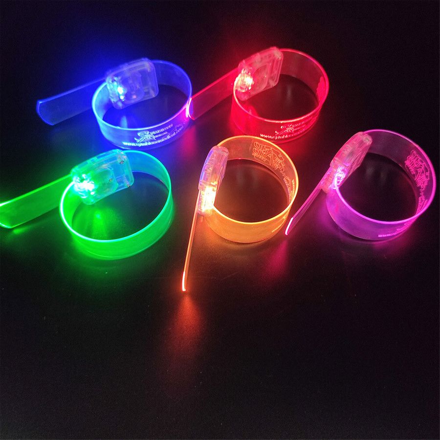 Light Up Plastic Wristbands - Webcam Covers Now