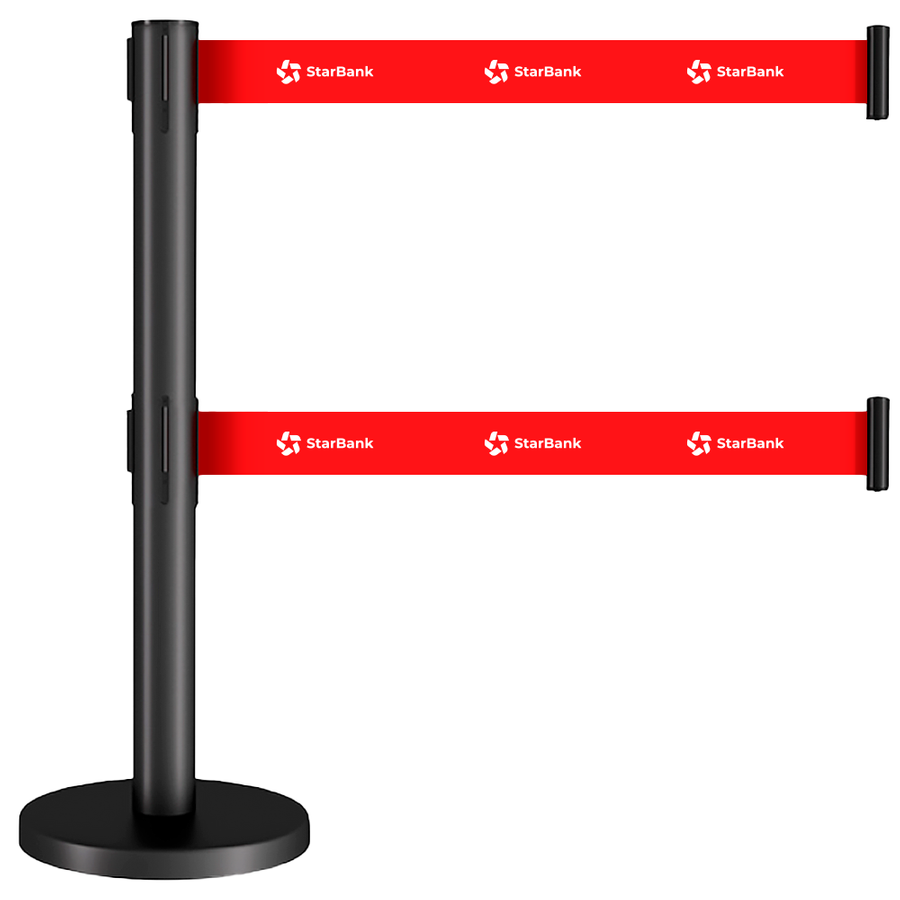 Dual Belts Stanchions - Webcam Covers Now
