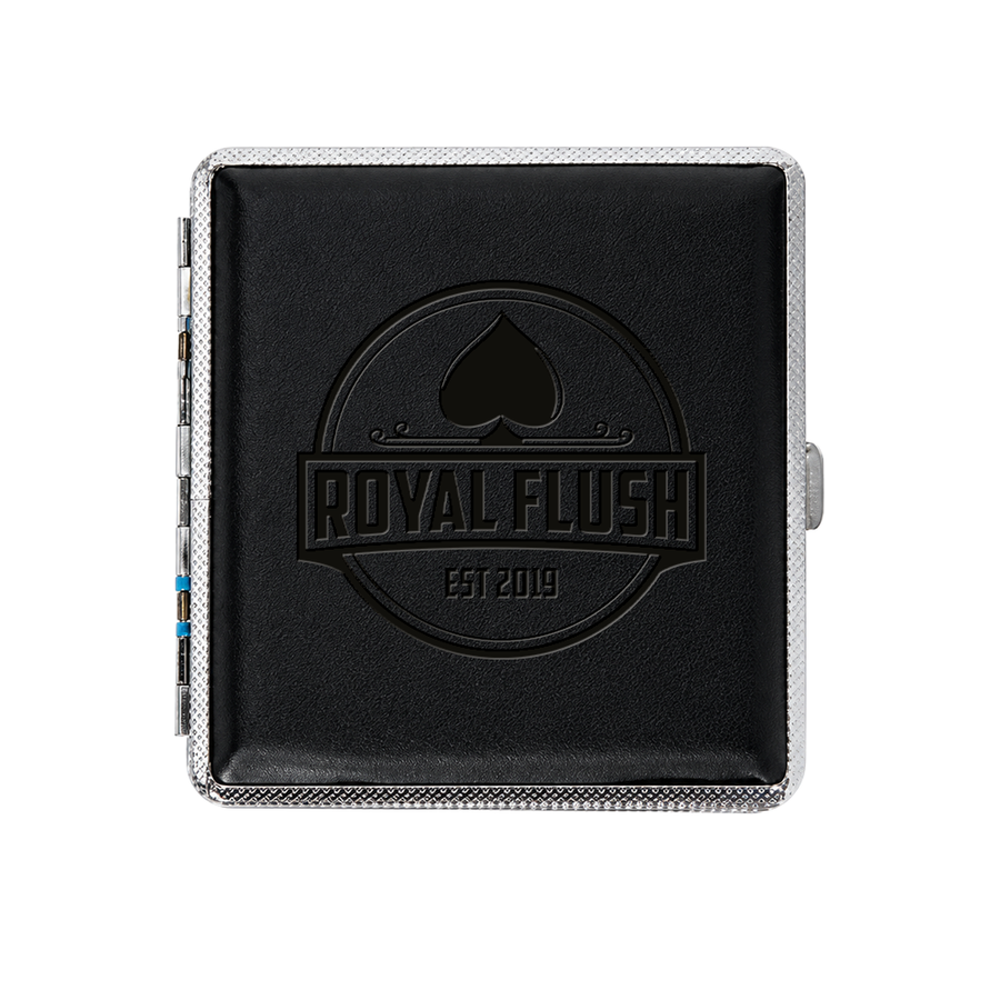 Leather Grain Metal Cigarette Cases - Webcam Covers Now