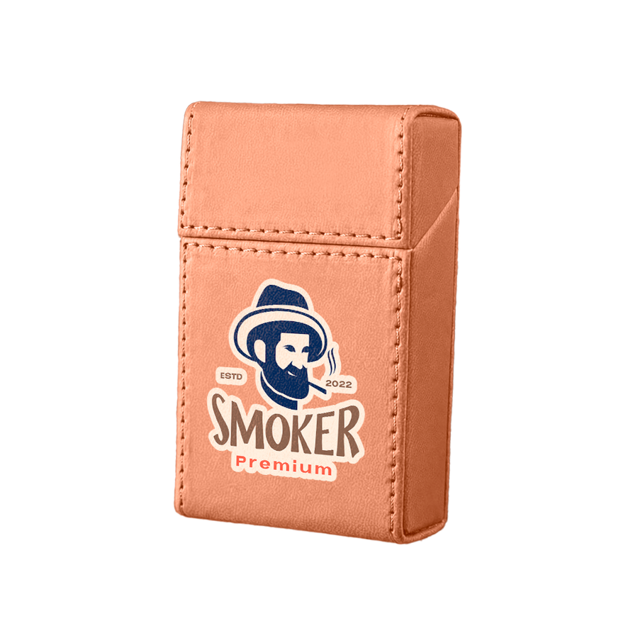 Flip Top PU Leather Full Bag Cigarette Cases - Webcam Covers Now