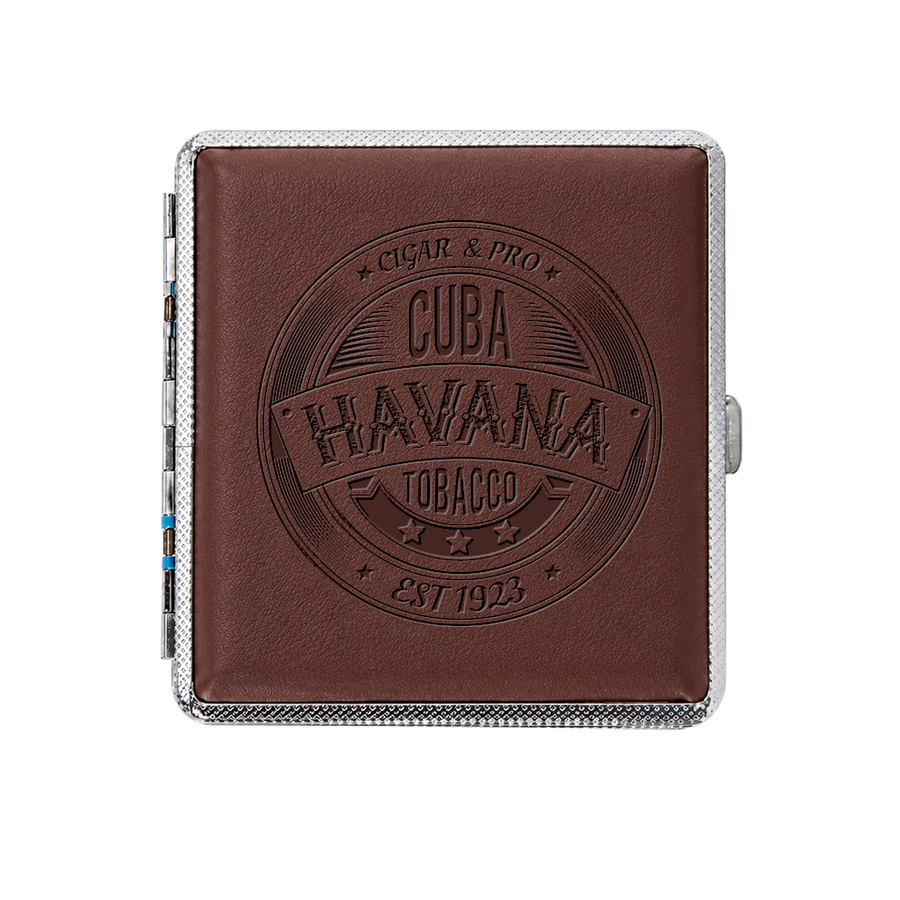Leather Grain Metal Cigarette Cases - Webcam Covers Now