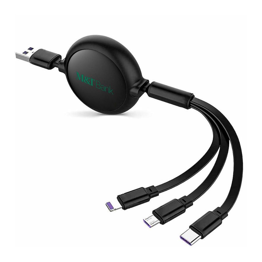 Soft Silicone 3-in-1 Charging Cables - Webcam Covers Now